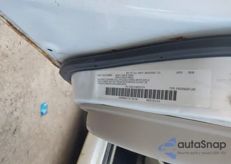 2009 Subaru Legacy 2.5I z USA, uszkodzony, nr VIN 4S3BL616897221274